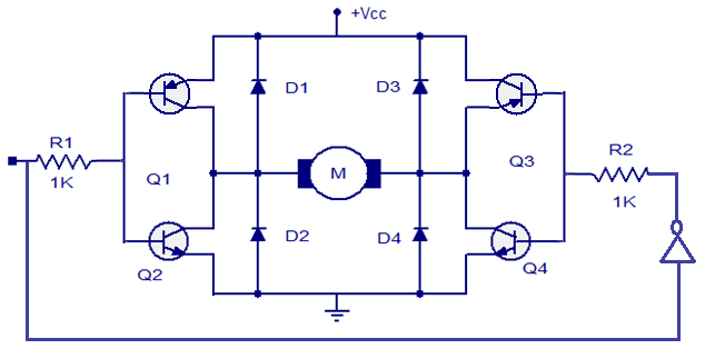 h bridge 1pin